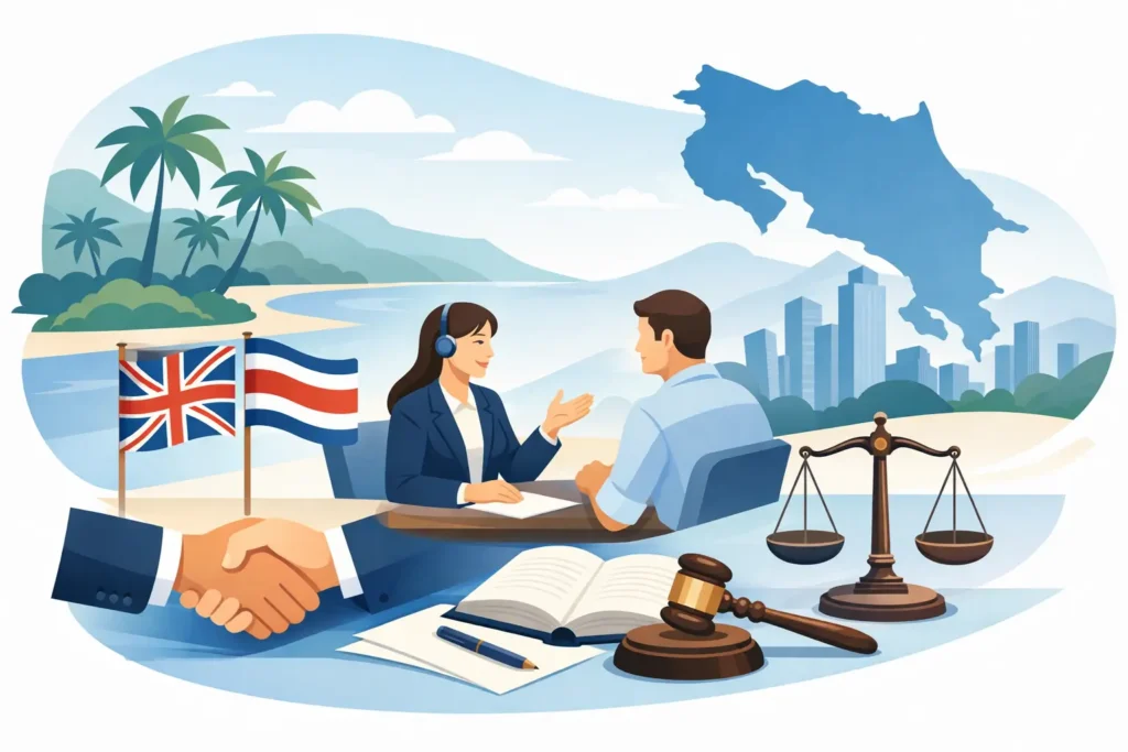 Asesoría legal en inglés en Costa Rica fiable