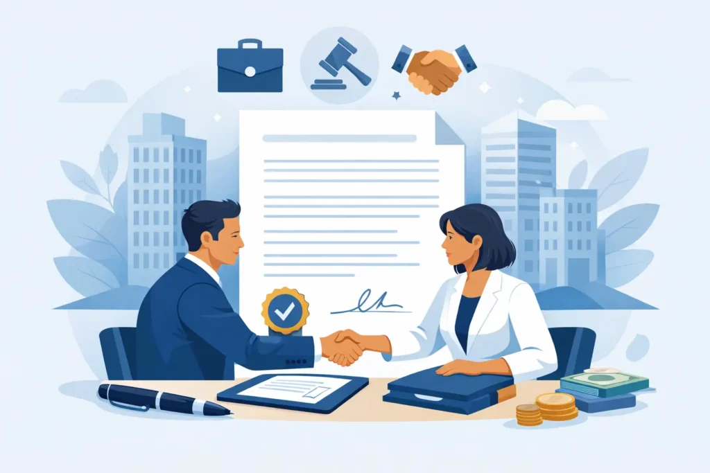Contrato mercantil entre empresas bien redactado