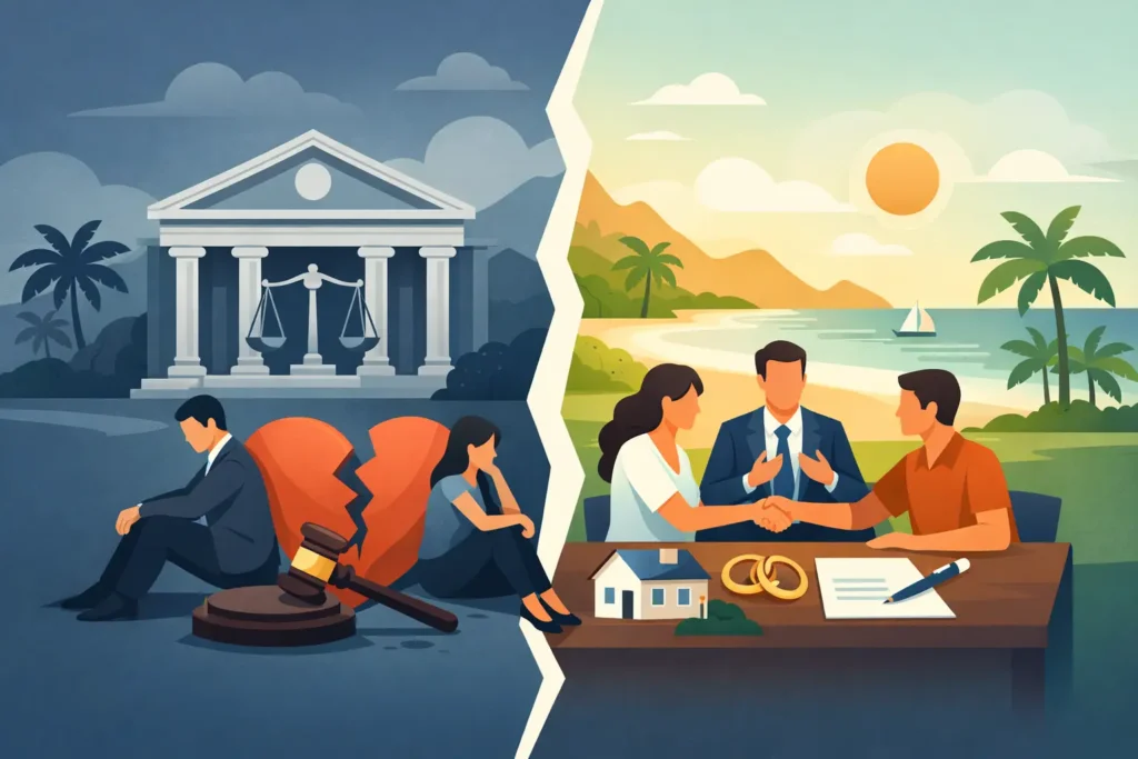 Divorcio judicial o mutuo acuerdo en Costa Rica